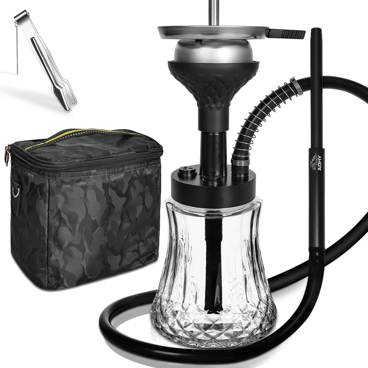 Adalya Aluminum Shisha Bar Hookah Bucks Acrylic Portable Mini Hookah With  Bag - Tobacco Pipes & Accessories - AliExpress