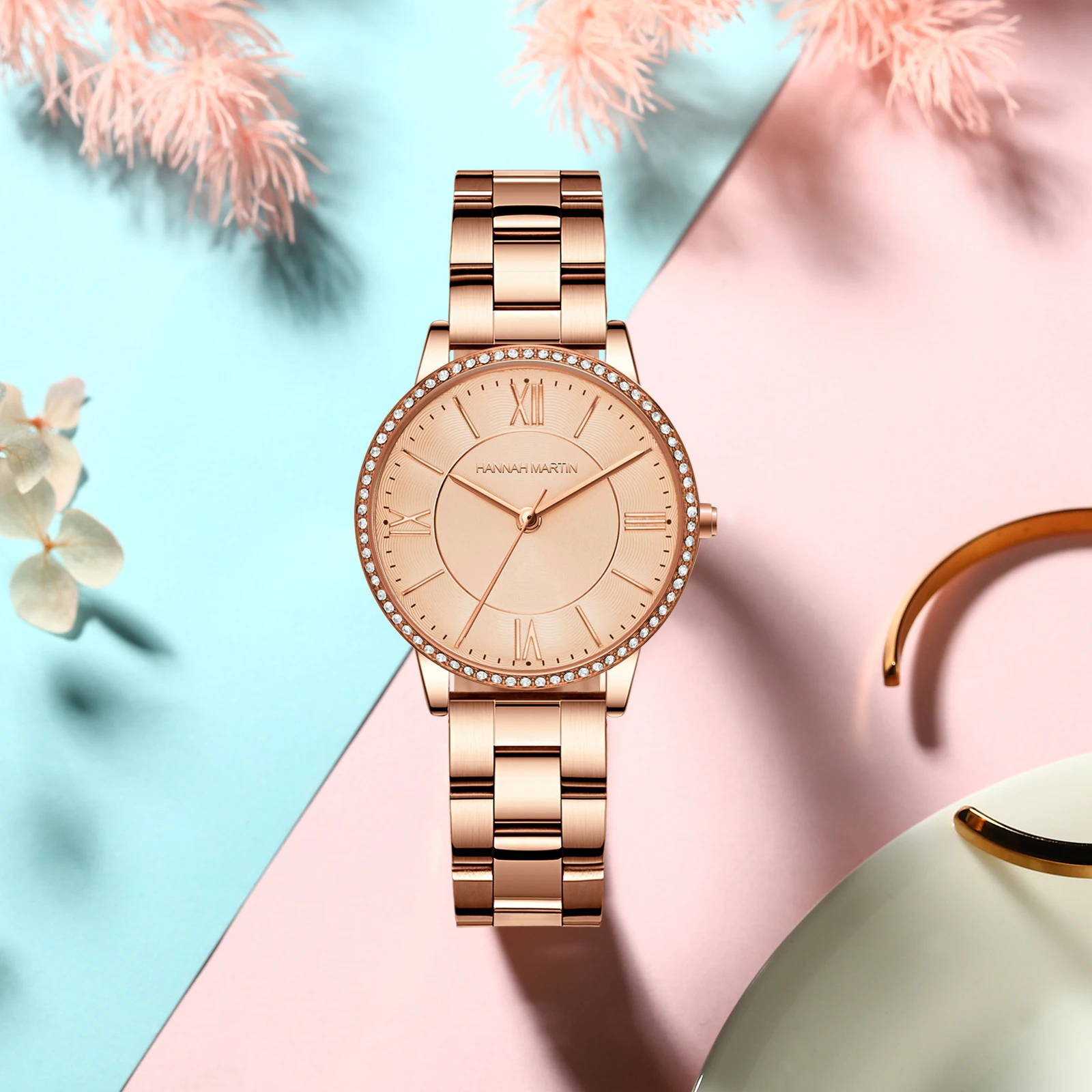 Famous Watch For Women Brand British Designer Original Japanese Movement Luxury Ladies Leather Rhinestone Wristwatch Reloj Mujer - 3