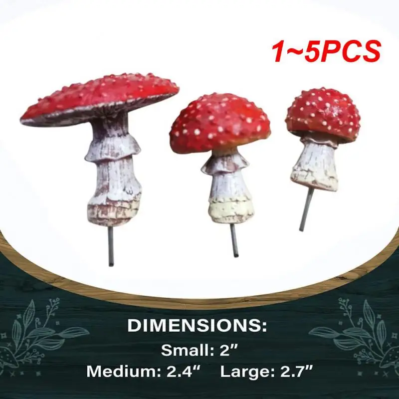 

Мини-Грибы из смолы, 1 ~ 5 шт.