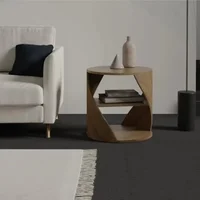 Table de chevet nordique élégante, rangement de luxe, style classique, chic rétro, confortable, pour salon, meuble de chambre à coucher 4