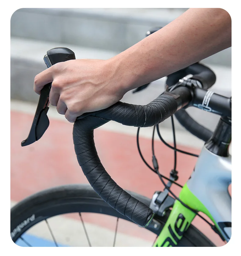 LEXICANMHS Cinta Para Manillar De Bicicleta Ciclismo, Impermeable, Antideslizante Para Bicicletas De Carretera Y Ciclismo Urbano, Incluye Tapones Para Manillar De Aleación De Aluminio,200 X 3cm,Marrón