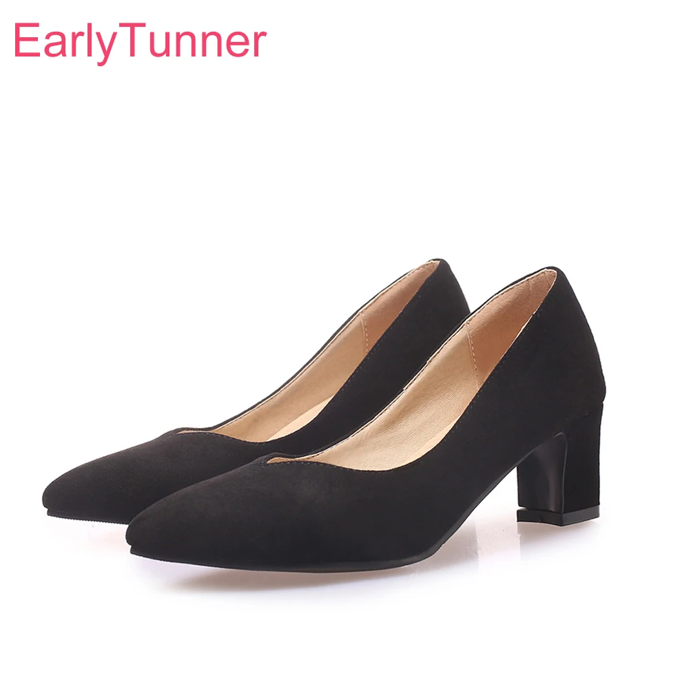 Brand New Fashion Black Pink Women Nude Formal Pumps 2 Inch Heels Lady  Dress Shoes Ek93 Plus Big Small Size 10 30 43 45 48 - Pumps - AliExpress
