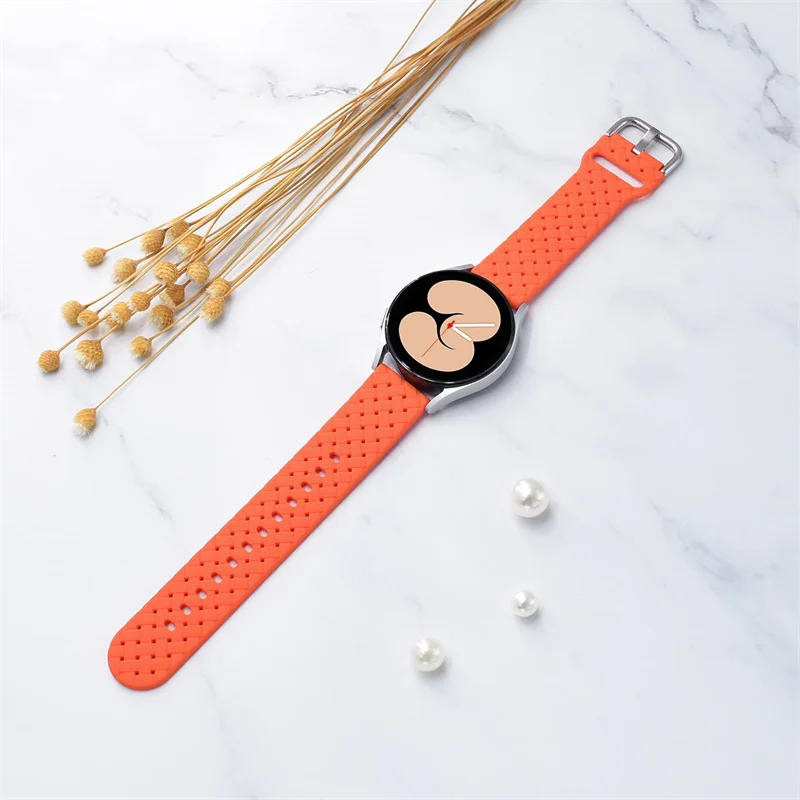 20mm Band for Samsung Galaxy Watch 5-pro-4-Classic/active 2 Sport Silicone Braided bracelet Huawei/Amazfit GTS-3-2-2e-mini strap