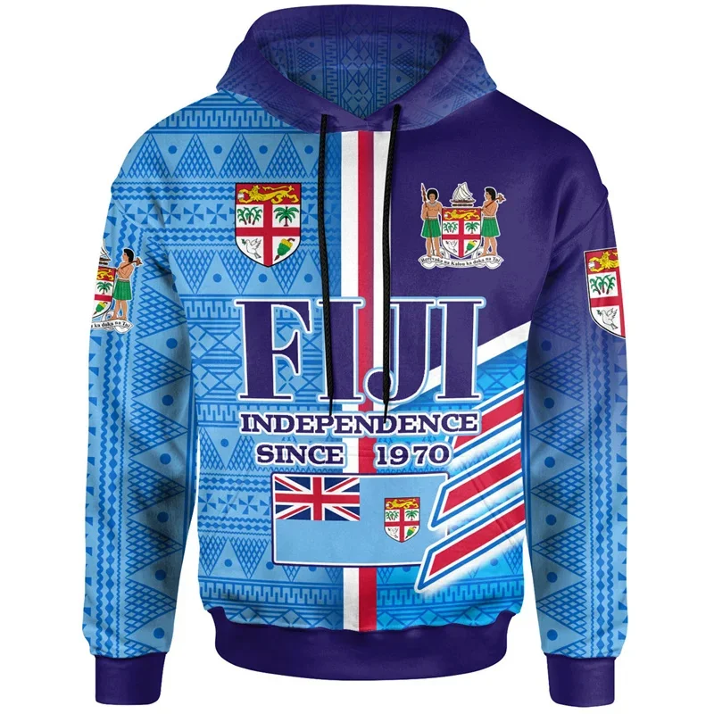 thumbnail image 1 of Nueva sudadera con capucha con estampado polinesio estilo tapa de la Independencia de Fiji en 3D de 1970 para hombres y niños, moda urbana, camisetas Y2K, sudadera con capucha, 1 of 5
