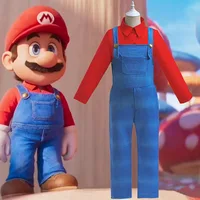 Boy Clothing New Fashion Strap Pants Set Christmas Halloween Role Play Set Children's Birthday Party Performance Set Boy Set