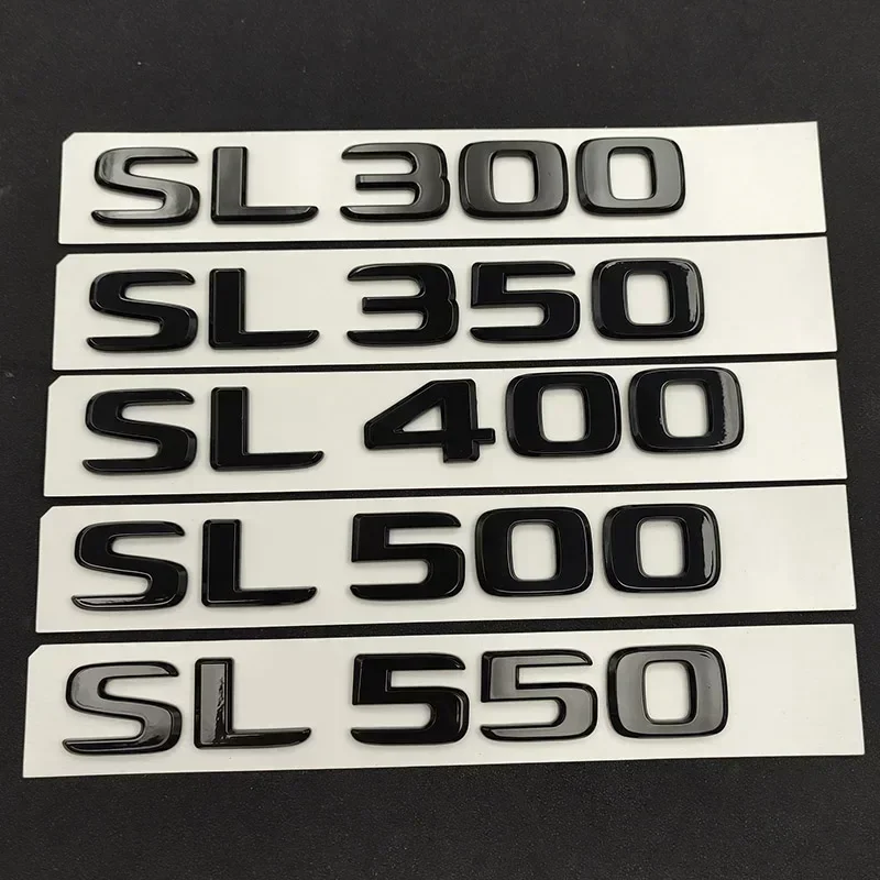 3D Автомобильные буквы для Mercedes SL65 SL63 SL55 AMG SL300 SL350 SL400 SL550 SL500 R230 R231 Эмблема багажника наклейки с логотипом аксессуары