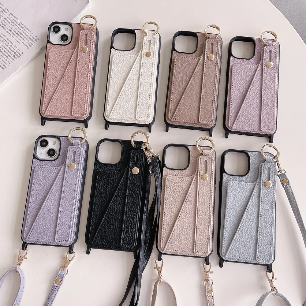 Iphone 13 Pro Max Wallet Case Strap  Iphone 13 Pro Max Crossbody Wallet  Case - Mobile Phone Cases & Covers - Aliexpress
