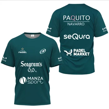 T-shirt da uomo Cool Assorbimento del sudore Manica corta Nuovi sport estivi Manica corta Traspirante Manica corta Padel T-shirt da uomo