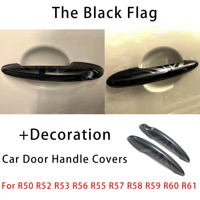 

The Black Flag Car Door Handle Covers For M Coope r S R 50/52/53/55/56/57/58/59/60/61 Car Styling Accessories