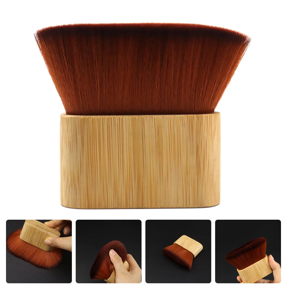 

Duster Hair Brush Man Face Cleaning Tools Salon Removal Bamboo Handle Supple Bristle