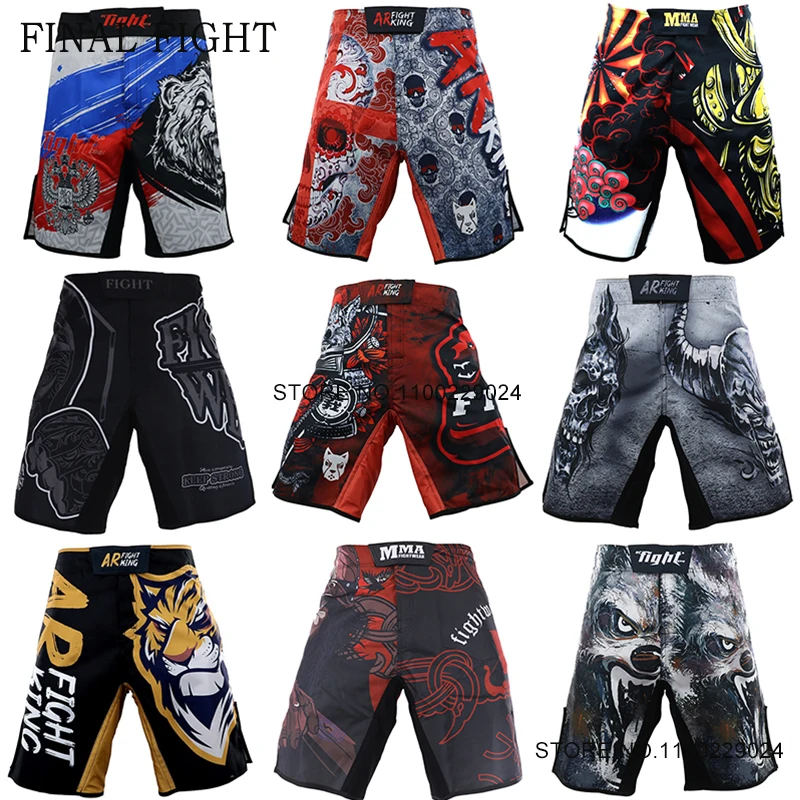 

MMA Shorts Animal Print Fight Shorts Men Women Muay Thai Boxing Pants Martial Arts Grappling Fighting Kickboxing Training Trunks