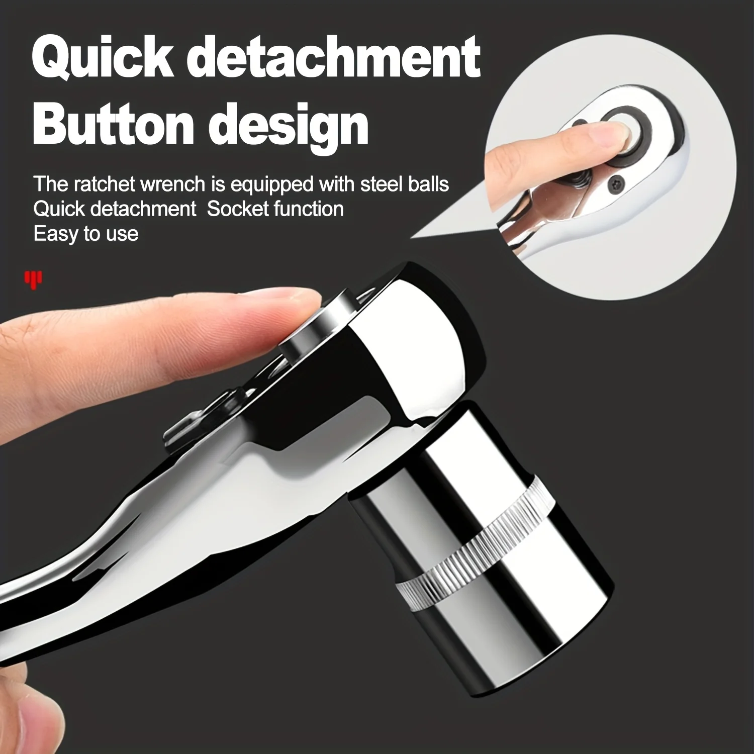 72-Tooth Ratchet Wrench Set – Chrome Vanadium Steel 3