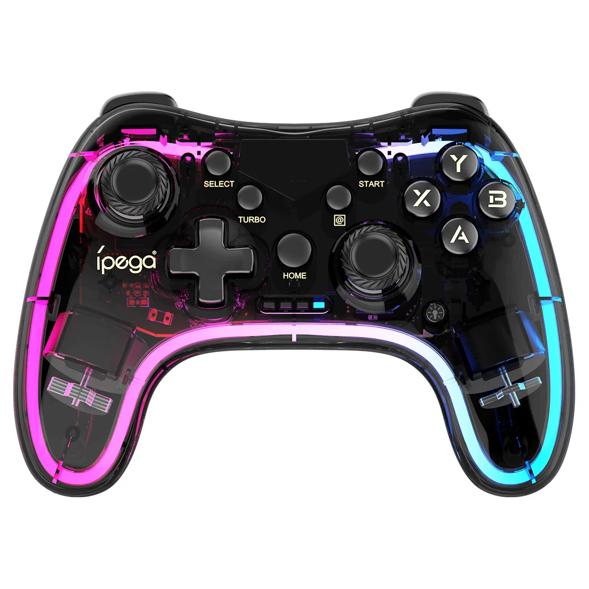 

Игровой контроллер Ipega PG-9228 Bluetooth, цветной прозрачный геймпад RGB для игр NS Switch MFi, iOS, Android, смартфонов