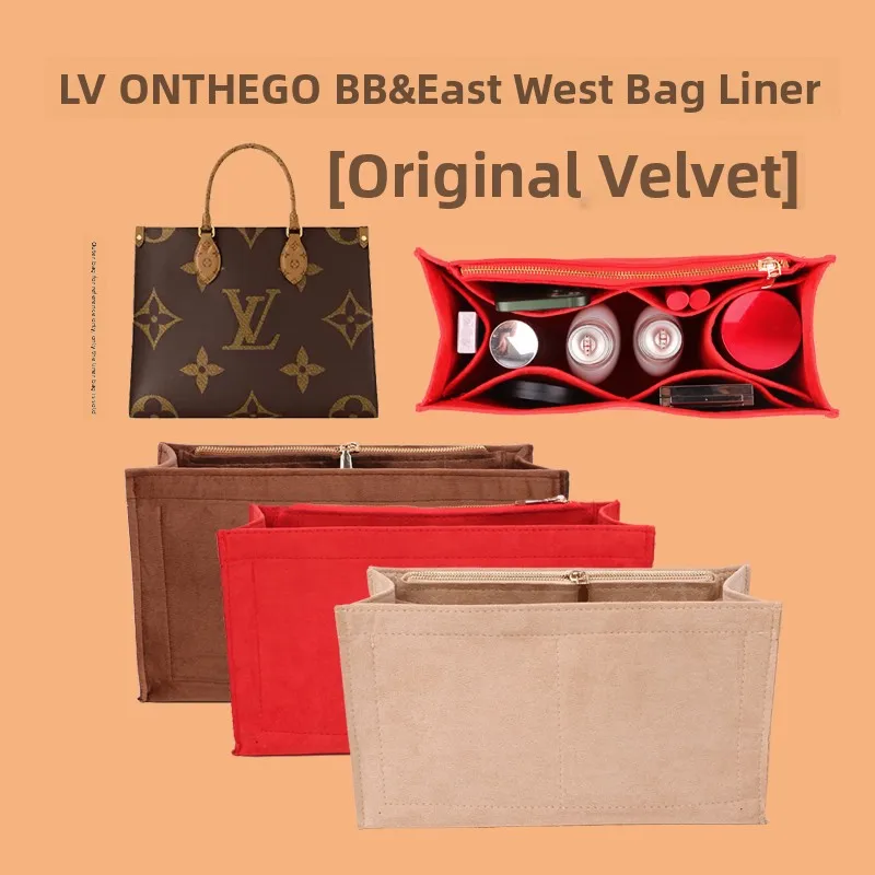 Ultra-light Inner Bag Organizer for Handbag BB Inner Bag  BB Bag Insertion Storage And Organization Velvet Material
