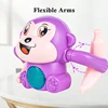 Baby Electric Tumbling Monkey with Light Music Sound Control Crawling Pet Interactive Early Educational Toys for Toddler 3