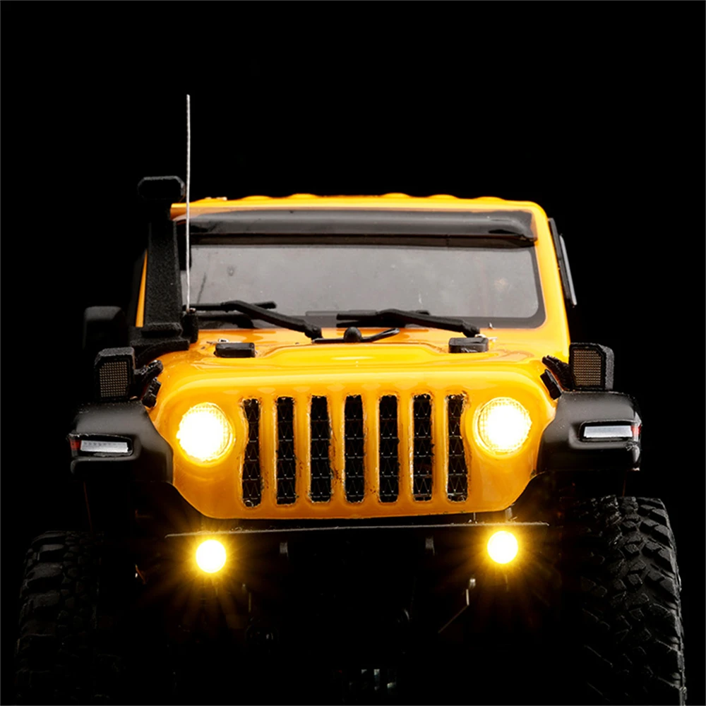 

Nylon/Stainless Steel RC Car Front Face Light Kit Headlight with Metal Water Tank Sheet for 1/24 Axial SCX24 Upgrade Parts