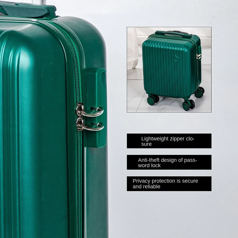 Valise trolley de voyage portable avec serrure et roues_voghion.com