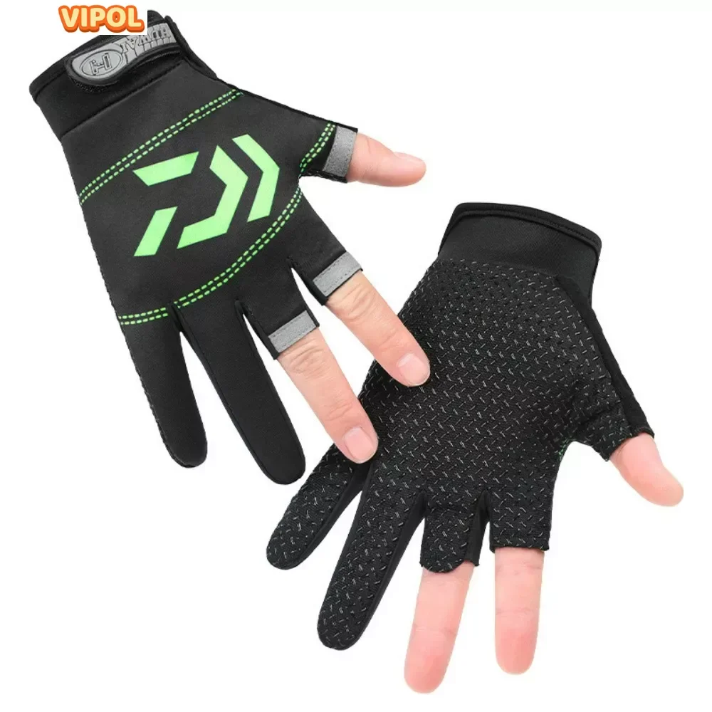 

Leaking three fingers spring and summer men and women anti-slip wear-resistant sunshade breathable fishing cycling glove