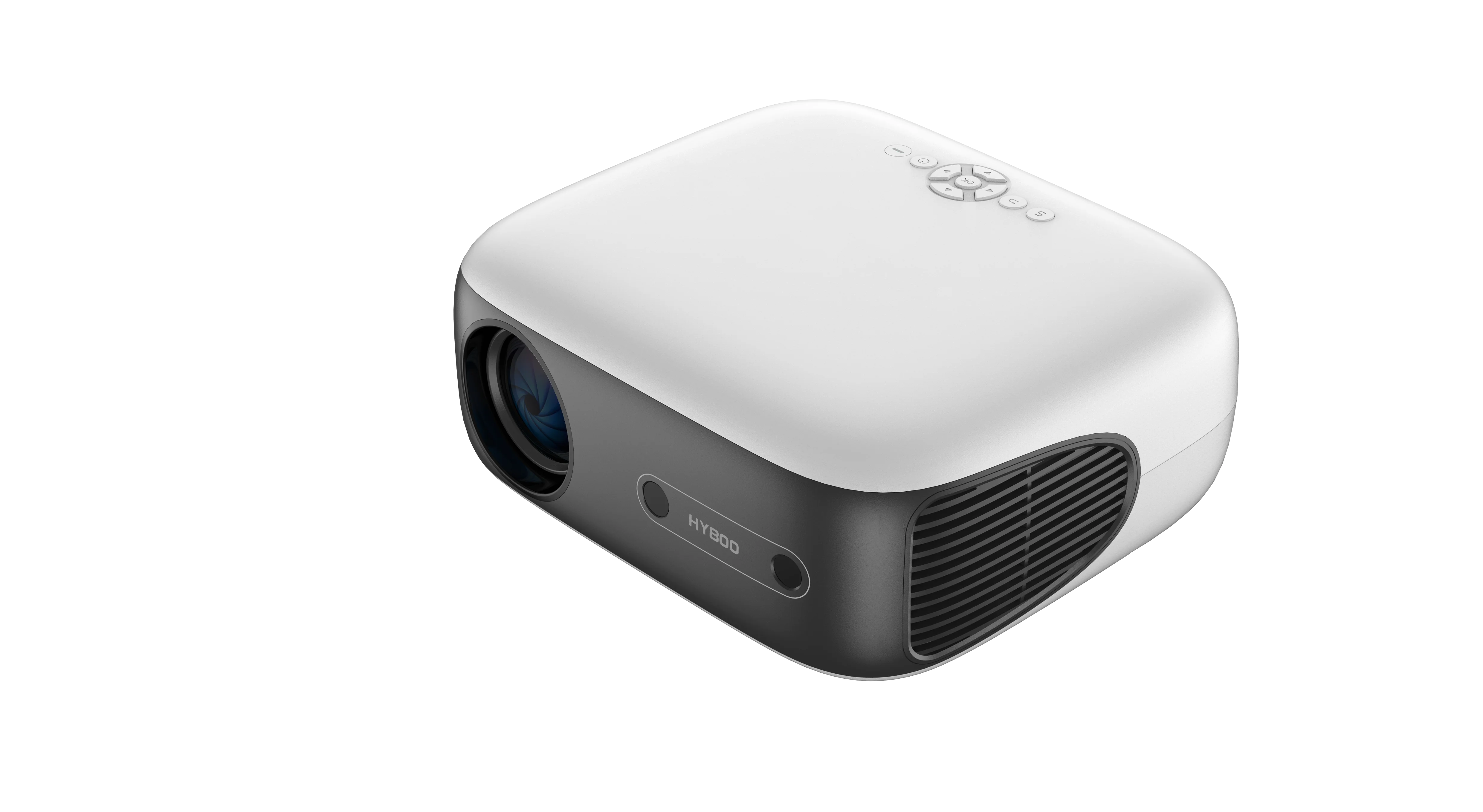 HY800 안드로이드 14 스마트 휴대용 LCD 프로젝터 Wifi LED 스마트 홈시어터 비디오 프로젝터 4K