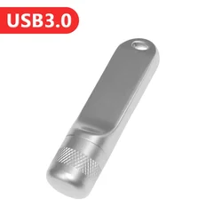Multifunctional USB Flash Drive Set - Mini Metal Memory Stick in Gold and Silver - 64 GB (Silver)