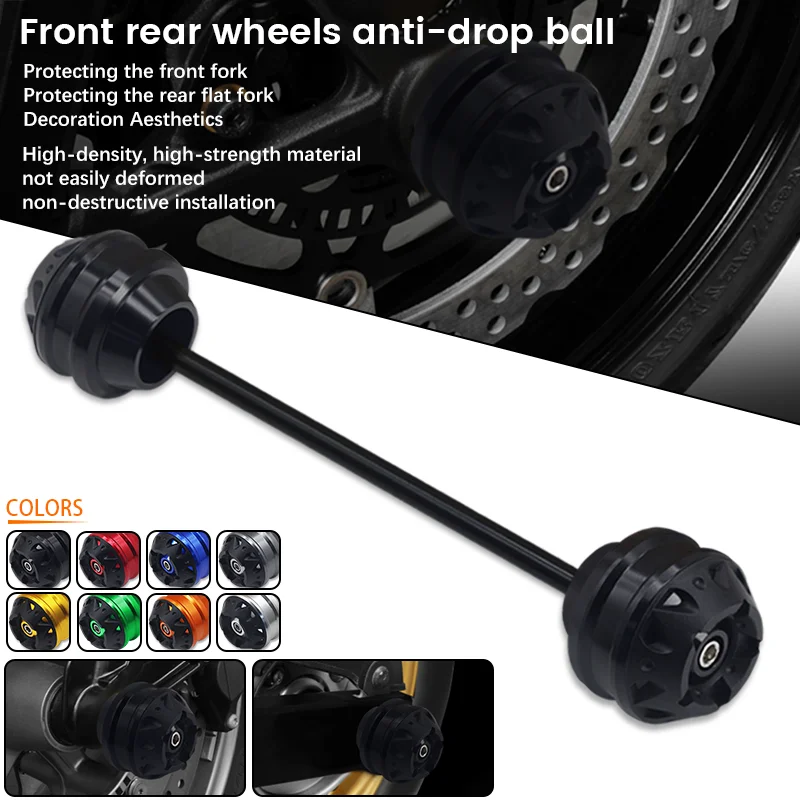 

Motorcycle CNC+POM Front Axle Fork Crash Sliders Wheel Protector Pad For YAMAHA FJR XJR 1300 XJR1300C FJR1300 FJR1300A FJR1300ES