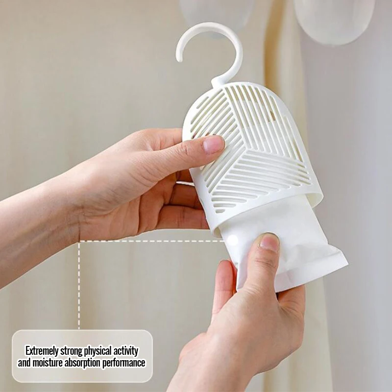 Reusable Hanging Clothes Dehumidification Box Dehumidifier Packs Anti-Mold with Water Collector for Wardrobe Closet Cabinet clothes dehumidifier