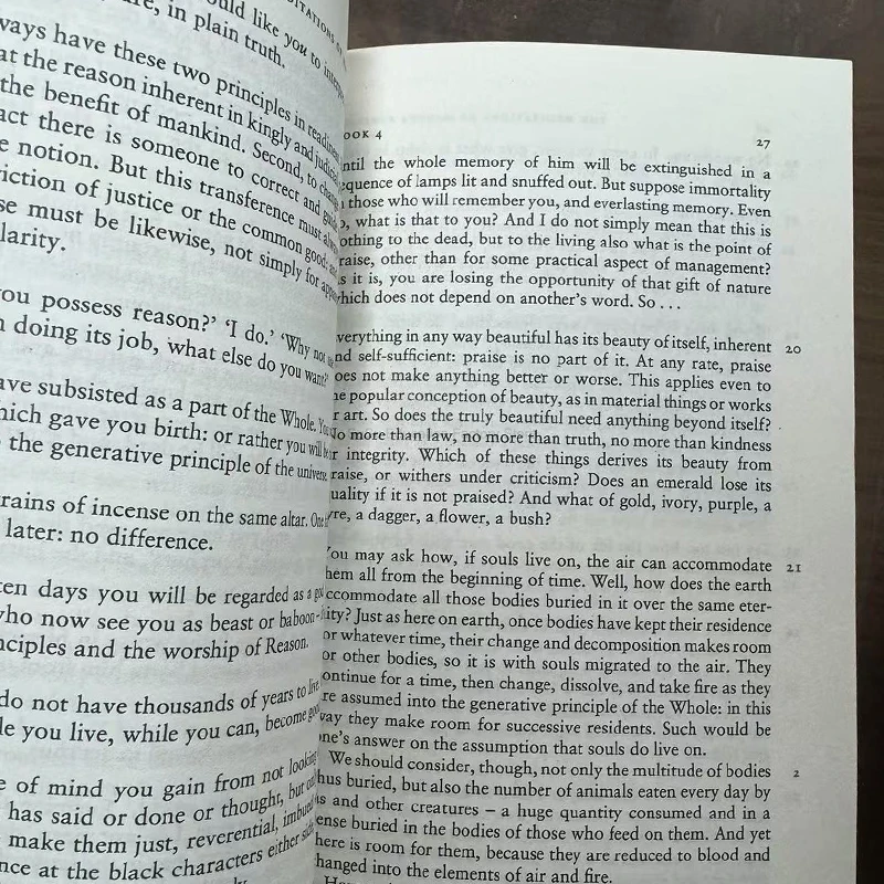 English Paperback Edition of Meditations by Marcus Aurelius