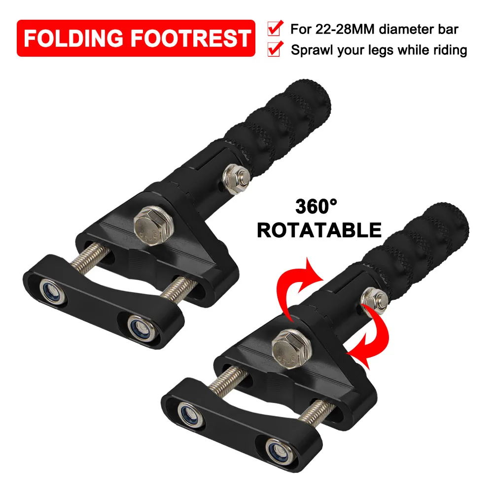 

22MM-28MM Diameter Crash Bar Footrest For R1250GS Adventure Highway Folding Footpegs Universal For BMW R1200GS F750GS F850GS ADV