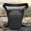 Large Capacity Cycling Drop Leg Bag PU Leather Zipper Multi-Function Fanny Pack Breathable Durable Travel Chest Bag Men 2