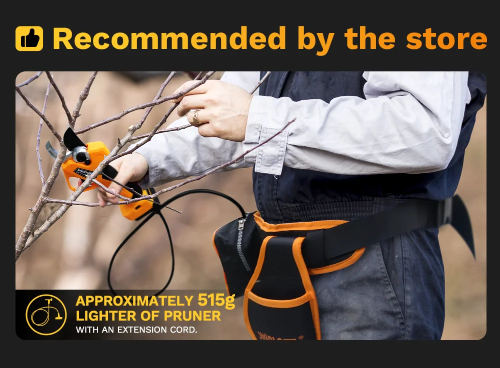 Description Picture 3 of itemElectric Pruning Shears 25.2V Lithium Branches Scissors 0-45mm High Branch Hedge Trimmer Fruit tree Electric pruning shear