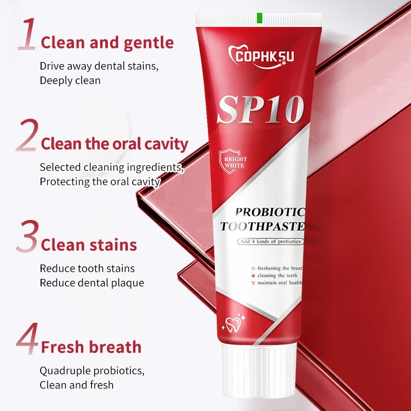 Probiotic Toothpaste Whiten Tooth Remove Plaque Stains Teeth Whitener Oral Hygiene Clean Fresh Breath Teeth Care Products,teeth whitening essence,teeth whitening product,teeth health product