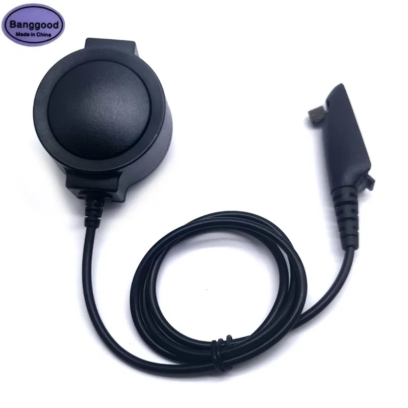 K-324 Big PTT for Z Tactical Bowman Elite II U94 PTT Throat Mic Headset for Motorola GP328 GP338 GP340 GP360 GP680 HT750 Radio