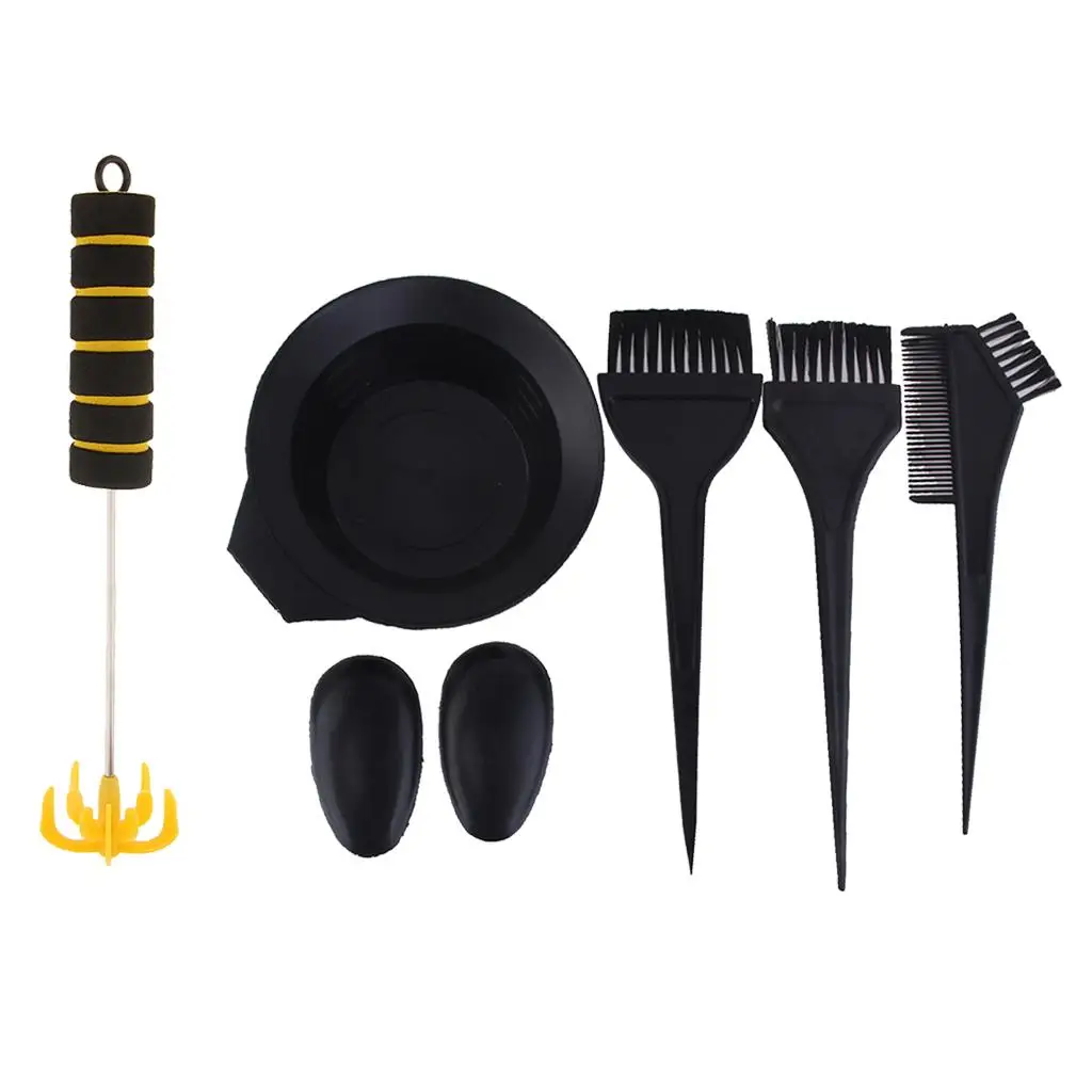 

Salon Hair Color Dye Bowl Comb Brush Stirrer Set Hairdressing Colour Tools