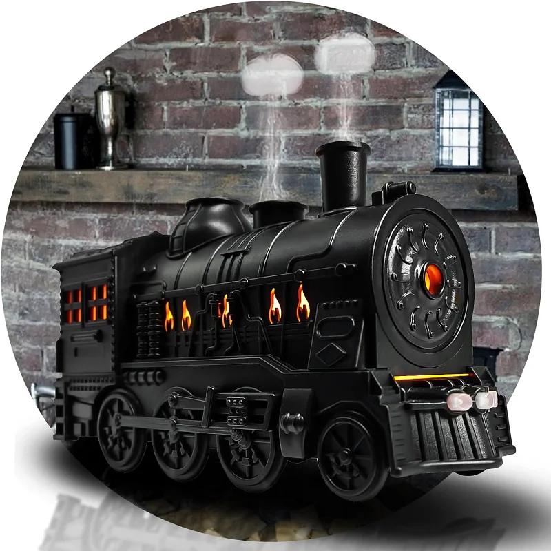 Essential Oil Diffuser 300ml Train Diffuser with Remote Control 2 Lighting & 2 Mist Modes Aromatherapy Diffuser Air Humidier 1