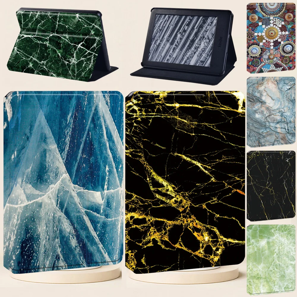 Per Custodia Per Tablet Paperwhite 5 / Kindle 10Th /Kindle 8Th Gen/Paperwhite 4/Paperwhite 1 2 3 Custodia In Pelle Pu Con Motivo In Marmo