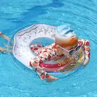 Swimbobo New Style Baby Float Ring Rainbow For Kids PVC Inflatable Swimming Underarm Rings Children Floats In Summer Floating 2