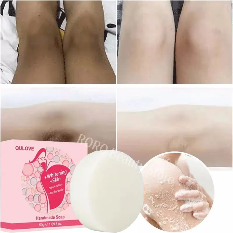 Body Whitening Soap Deep Skin Bleaching Brighten Body Scrub Knees Intimate Parts Armpits White Nourishing Care