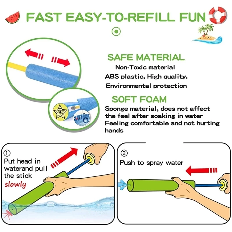 32cm Water Gun Toy Cartoon Dinosaur Shark Flamingo Fish EVA Foam Water Pistol Blaster Shooter Summer Outdoor Pools Toys Gift