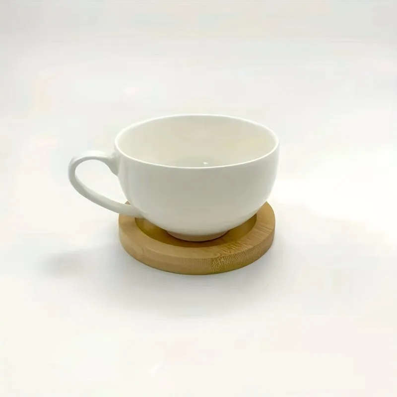 1pc Kung Fu Tea Ceremony Bamboo Coaster Heat Insulation Mat Bamboo Round Wooden Coaster Thermal Insulation Pads