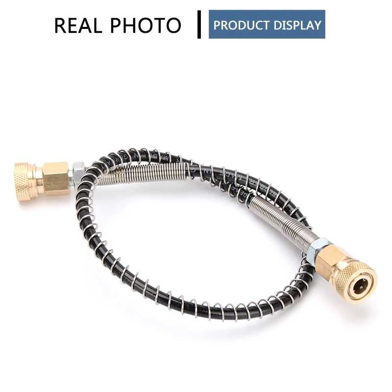 Pneumatic Quick Coupling Paintball High Pressure Hose M10x1 Thread Quick Disconnect 50cm Long For Air Pump