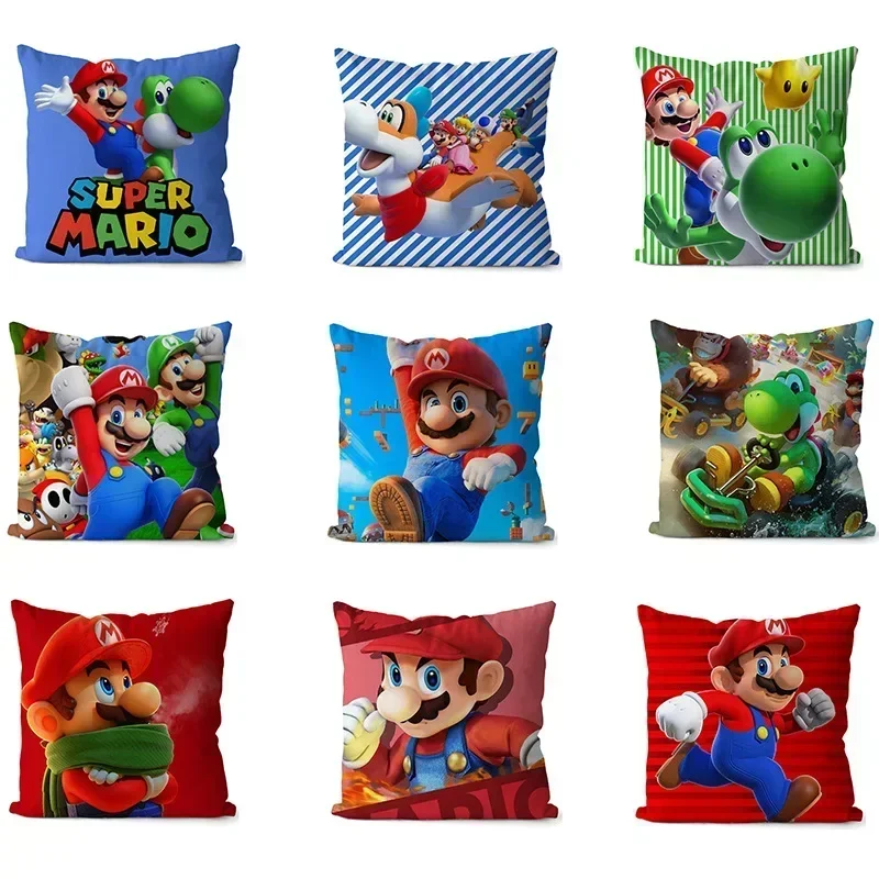 Cushion Cover Pillow Case Cover Super Marioes Bros Pillow Covers 45x45cm
