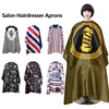 Hairdressing Coth Pattern Cutting Hair Waterproof Cloth Salon Barber Cape Professional Hair Stylist Retro Aprons Haircut Cape 1