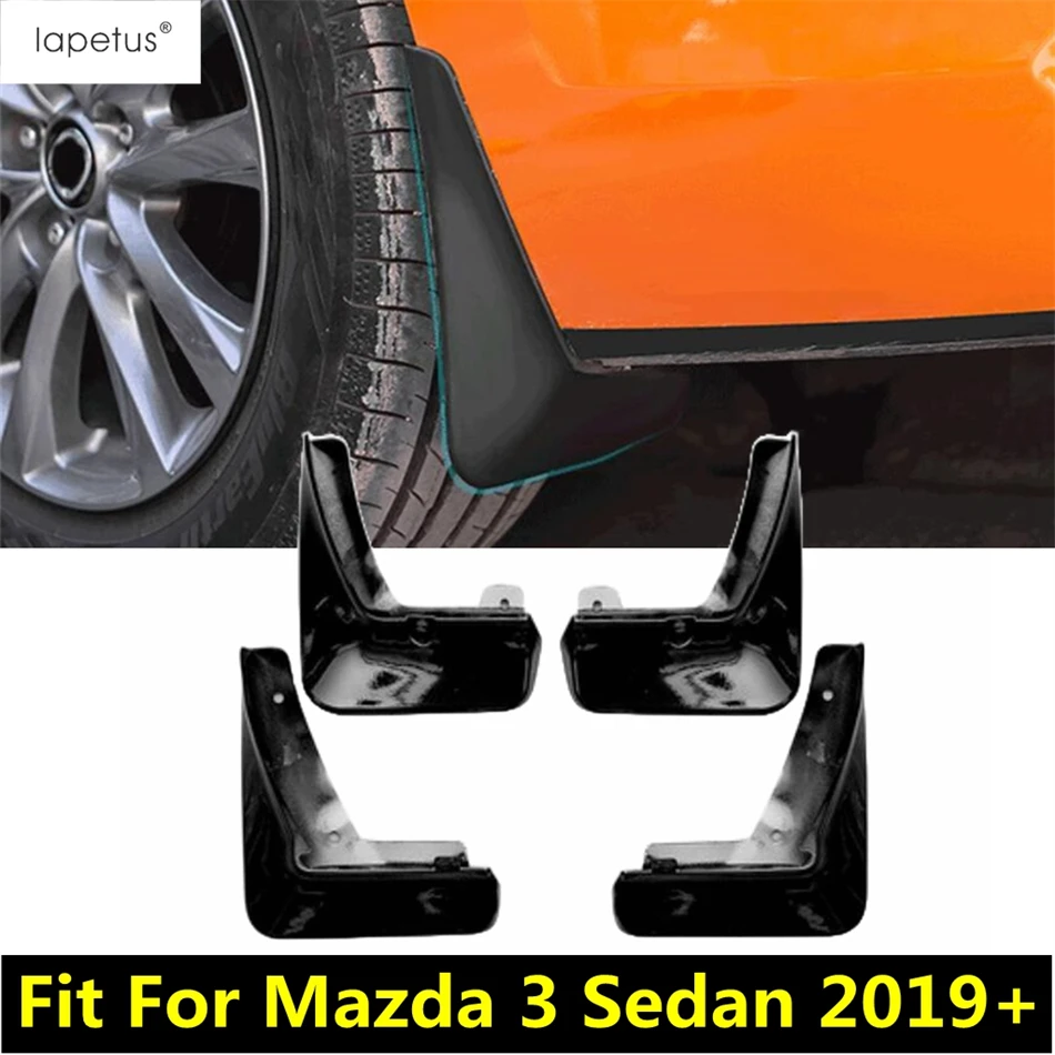 

4 Pcs Front Rear Wheel Mud Flaps Splash Guards Mudguards Fender Flares Cover Trim For Mazda 3 Sedan 2019 - 2023 Car Accessories