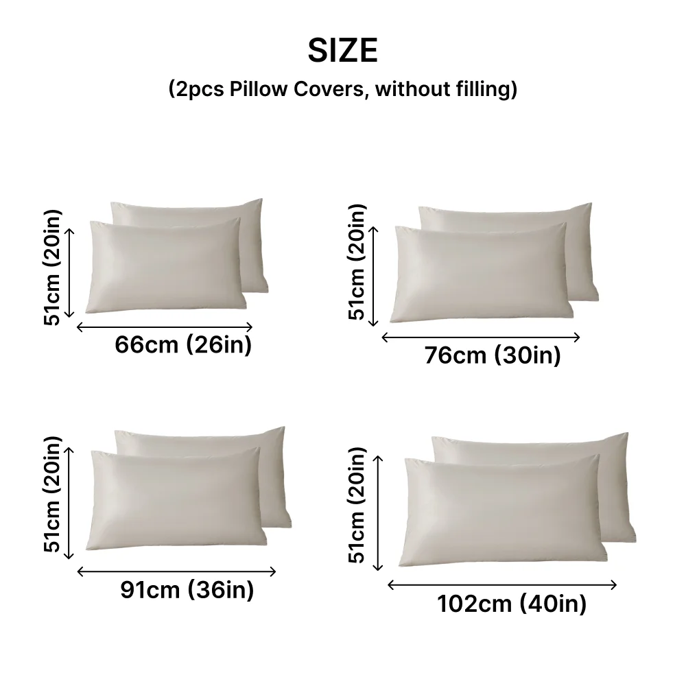 2pcs Waterproof Pillowcase, Anti-dustmite Hypoallergenic Pillow Protector Premium Zippered Polyester Knitted Fabric Pillow Cover