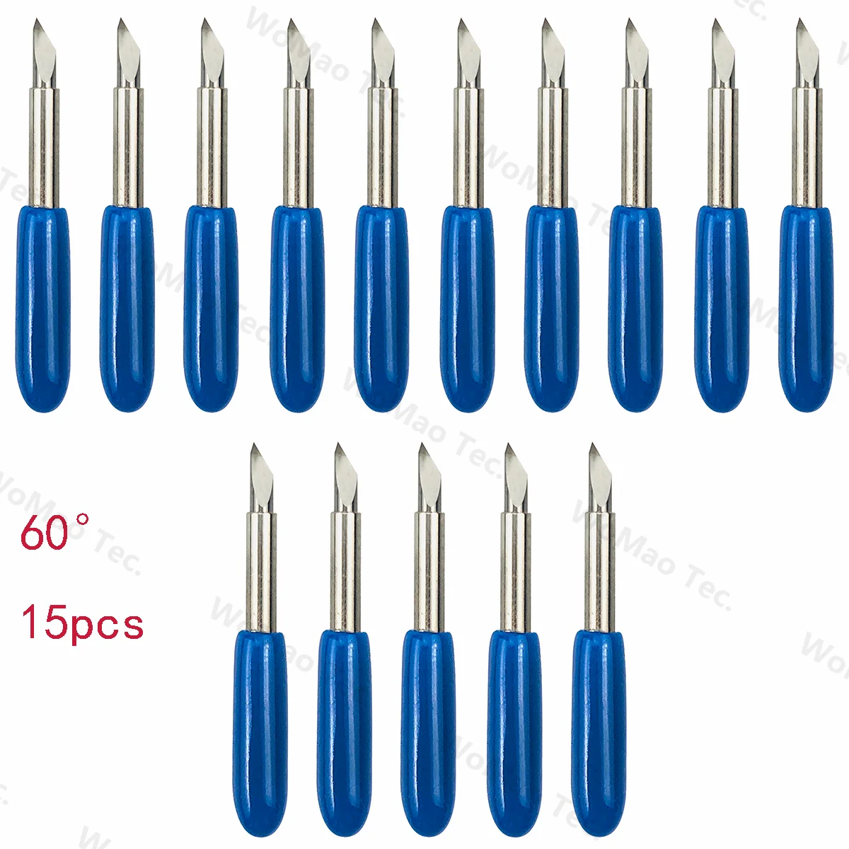15Pcs Deep Point 60 Gradi Plotter Big Head Blade Per Cricut Maker 3 2 1/ Cricut Explore 3 2 1/ Air 2 /Roland / Cameo / Deepcut