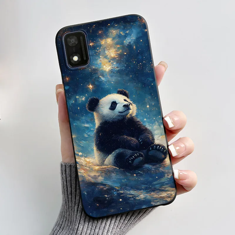 Adorable Cartoon Soft Silicone Protective Phone Case - Printed Design Cover