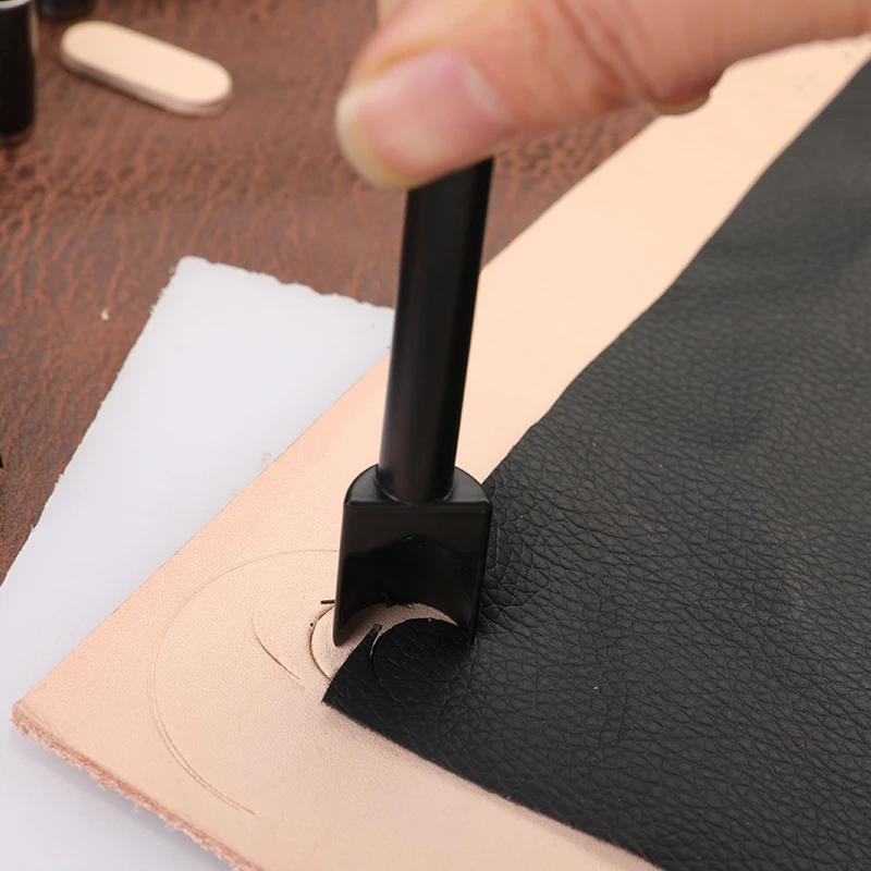 LMDZ Leather Craft Half-round Cutter Punch Arc-shaped Punch for Belt Strap Wallet Bag 7 Sizes Strap Home Leather Sewing