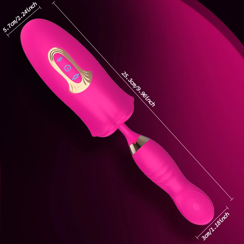 Wibrator do gryzienia, pocałunek, punkt G, stymulator łechtaczki, ssanie, masturbator dla kobiet, orgazm, silikonowy penis, reklama_voghion.com