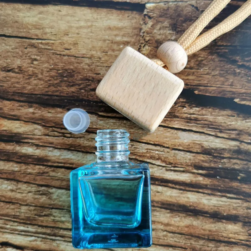 Deodorante personalizzato per profumo per auto appeso vuoto con coperchio nero o