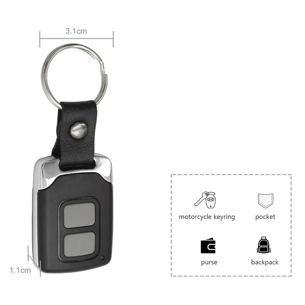 A04R-433Mhz Garage Copy Remote Control 2 Keys Duplicator Door Commands Opener Electric Clone Fixed Code Access Gate B